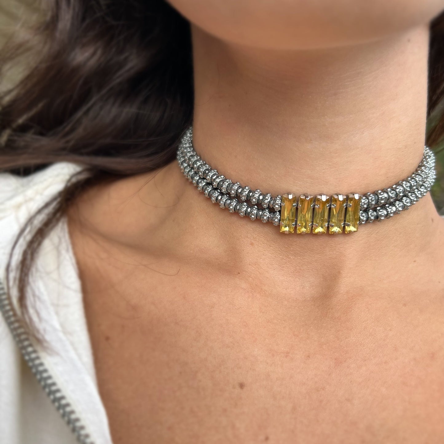 Saffron Spark Choker