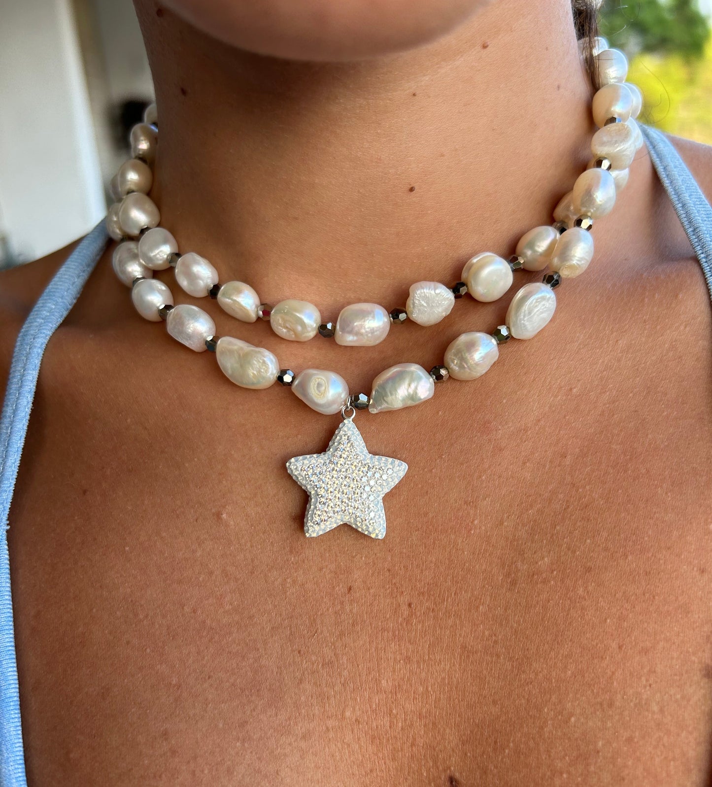 White Starlight Necklace