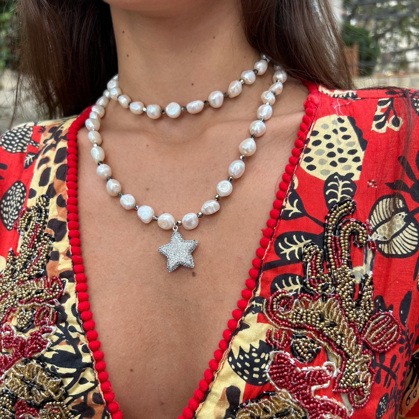 Grey Starlight Necklace